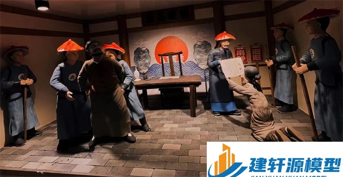 集贤陈规除恶绅微缩场景