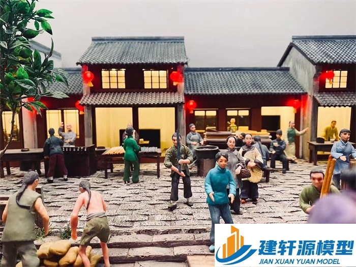 集贤香市微缩模型