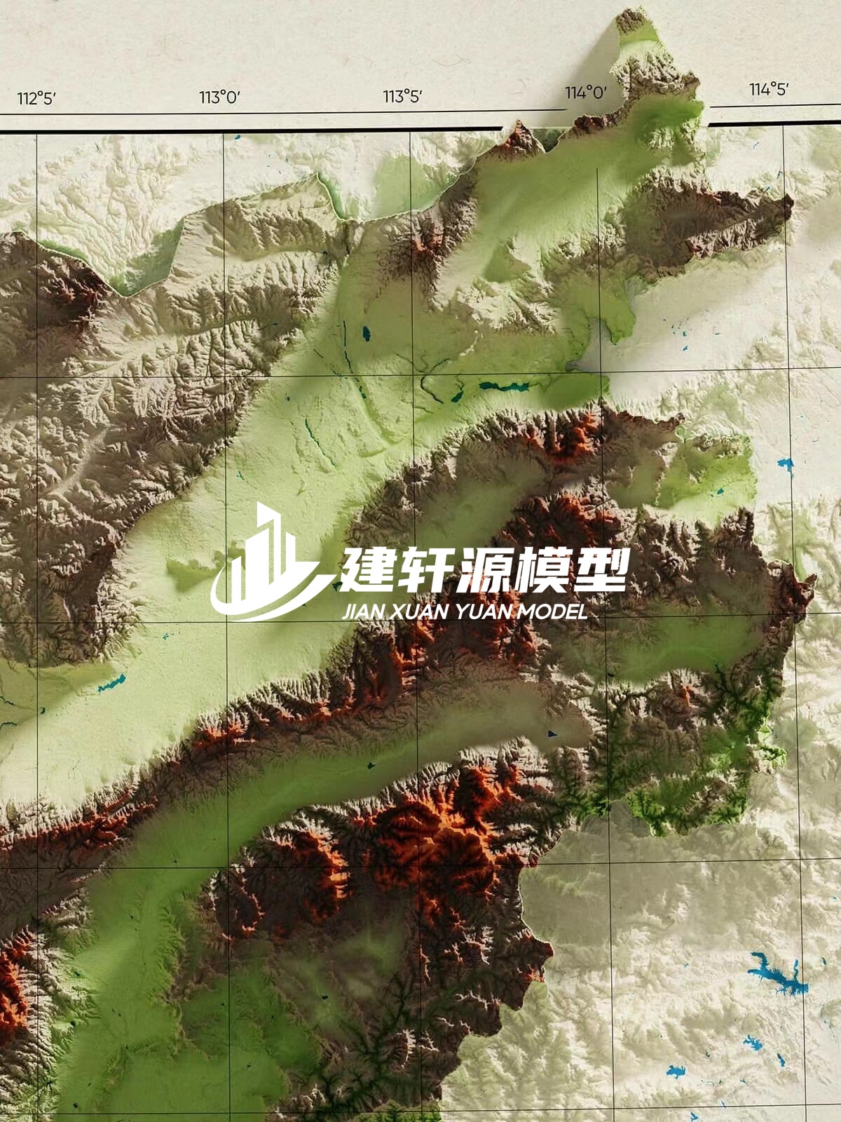集贤地形模型制作