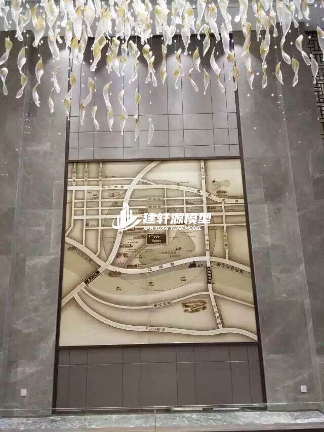 集贤木质壁挂模型